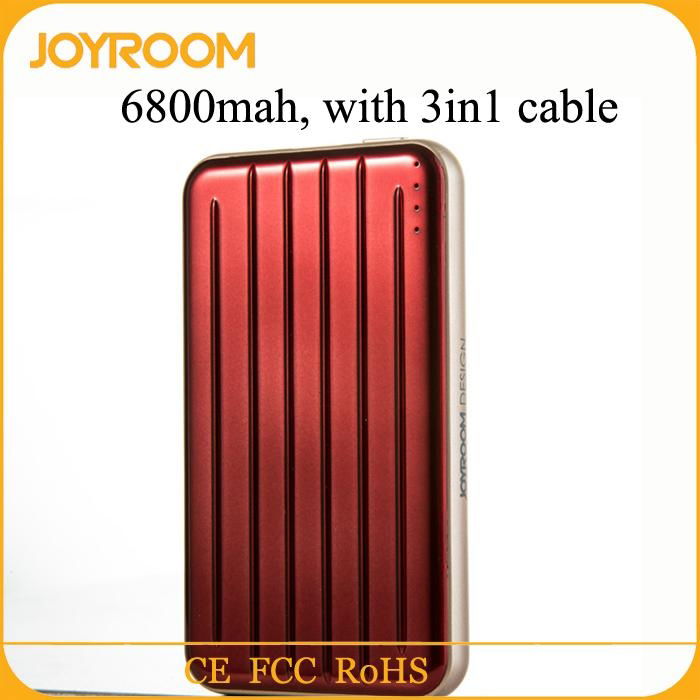 joyroom new universa portable power bank charger with 3in1 cable 3