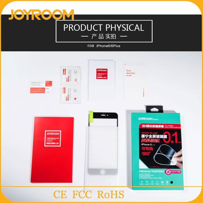 JOYROOM 0.1mm full cover tempered glass screen protector for iphone 6 3