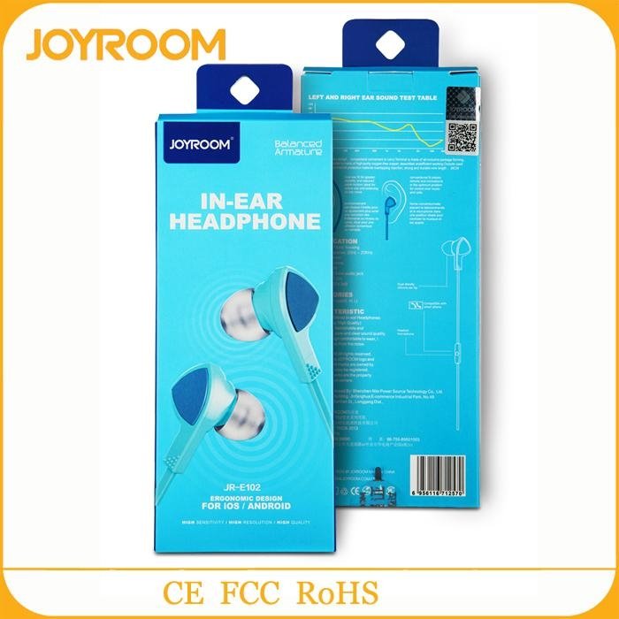 JOYROOM High-end warranty promise hi-fi in-ear earphone,stereo earphone headset  5
