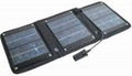 12 watt folding solar panel charger for 12 volt battery