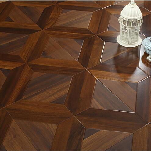 V groove 12mm Wood Grain Textured Laminate Flooring 2
