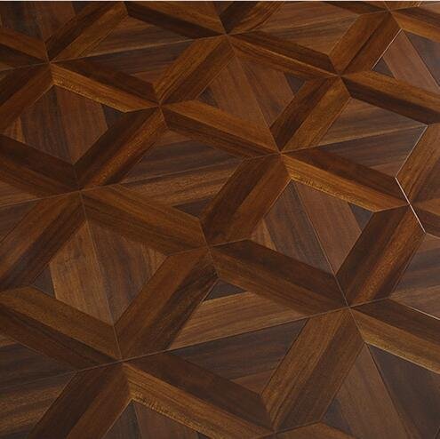 V groove 12mm Wood Grain Textured Laminate Flooring 5