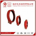 FM UL approval ductile iron grooved pipe fittings 2