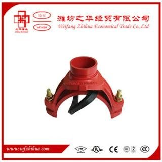 Grooved pipe fitting mechanical tee