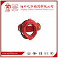 Grooved pipe fitting mechanical tee 3