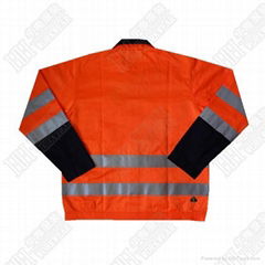 cotton reflective material workwear suit 