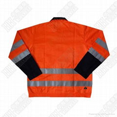 cotton reflective material workwear suit