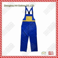 Twill fabric working Dungarees bib pants