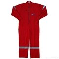 100% cotton 220gsm twill reflective coverall suit