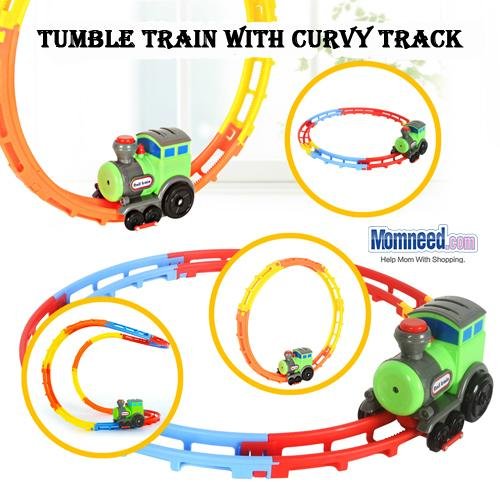 Wacky Train with Curvy Track Tumble Train with Lights Music Vehicle Toys for Chi 2