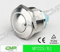 22mm Waterproof Illuminated LED Momentary Metal Push Button Switch 4