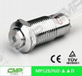 cheap 12mm metal waterproof ring LED push button switch 1