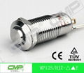 cheap 12mm metal waterproof ring LED push button switch 2