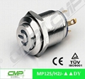 cheap 12mm metal waterproof ring LED push button switch 4