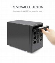 Portable Aluminum enclosure box for hdd storage