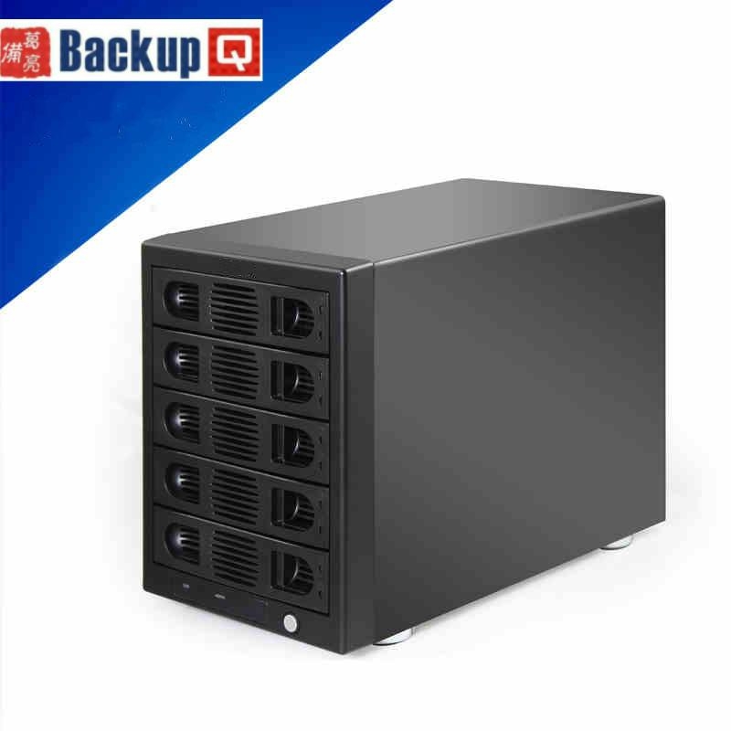Tower Type 5 Bays enclosure with raid and jbod function HS506U3E