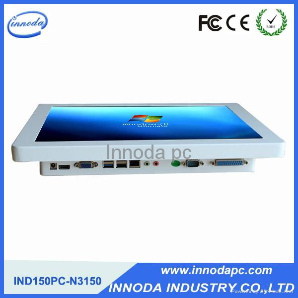  White Color All In One Computer With 15'' LCD Panel OEM Fanless Touch Screen PC 3