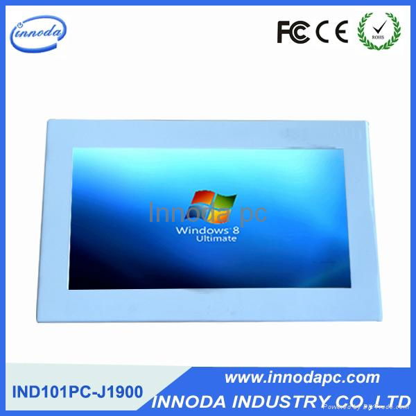 Fanless Ultrathin 10.Touch Screen R   ed Industrial Computer With CNC Technic