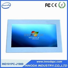 Fanless Ultrathin 10.Touch Screen R   ed Industrial Computer With CNC Technic