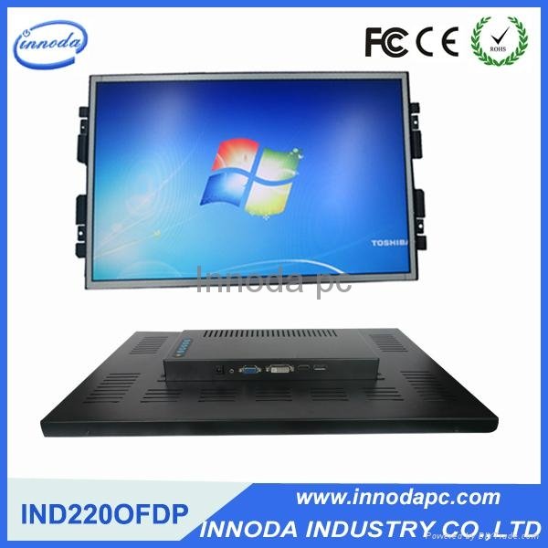 22inch DP Monitor Open Frame Embedded Monitor with HDMI DVI VGA