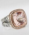 David Yurman 11mm morganite ring 1