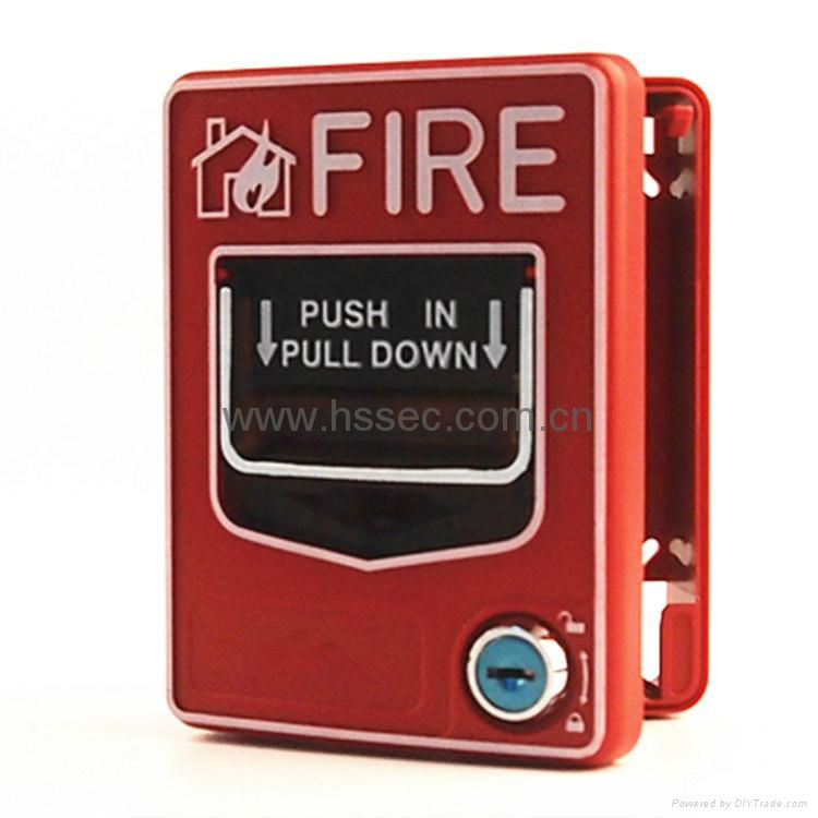 Conventional 2 wire DC 24V Manual Call Poin tfire alarm pull station HS-SB116 5