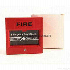 Haisheng 2 wire 24V emergency manual call point conventional break glass 