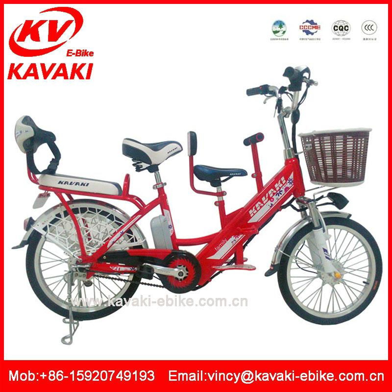 Best selling family bicycle with three seat to children seat electric bike kit 2