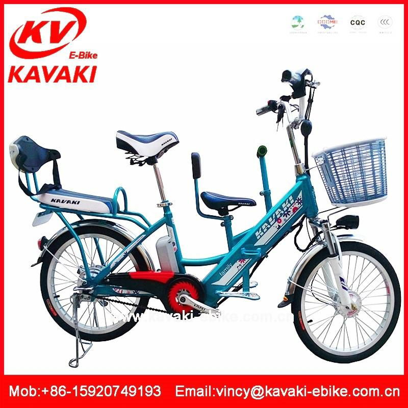 Best selling family bicycle with three seat to children seat electric bike kit 3