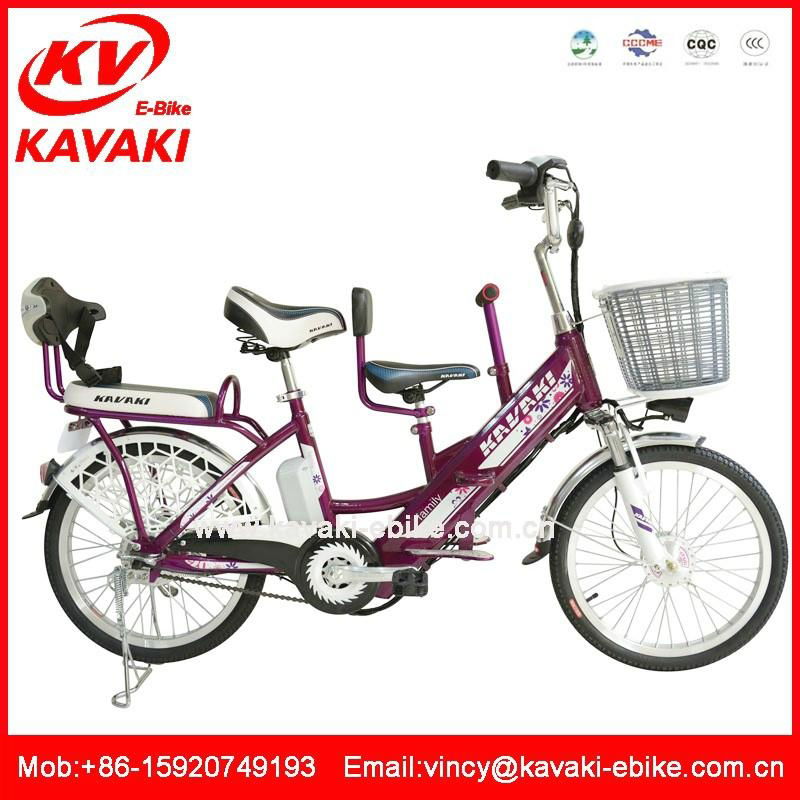 Best selling family bicycle with three seat to children seat electric bike kit 4