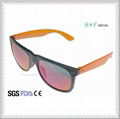 Top Seller Unisex Plastic Polarized Fashion Sunglasses with Revo Lenses OEM