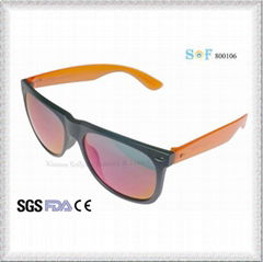 Top Seller Unisex Plastic Polarized Fashion Sunglasses with Revo Lenses OEM