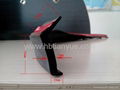 EPDM car bumper lip rubber seal strip with 3M tape 4