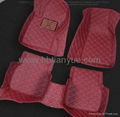 Car mats 3D PU leather  factory price 5