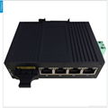 5 RJ45 Ports fiber optic Industrial