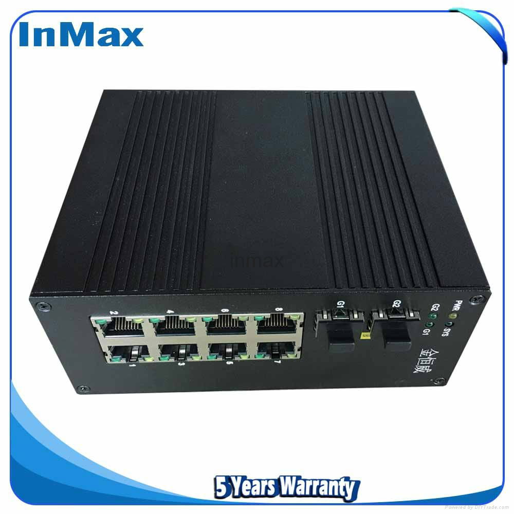 10 ports PoE Managed Industrial Ethernet Switch P610A 5
