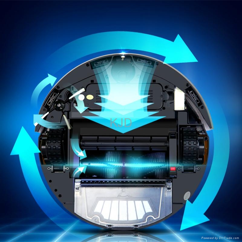 LCD Display Touch Control Multifunctional UV Mop Robot Vacuum Cleaner