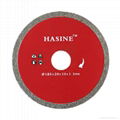 Electroplating diamond saw blade for