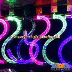 PMMA acrylic plastic rod for decorative LED lighting