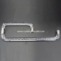 Stainless steel door pull handle with acrylic rod for glass door