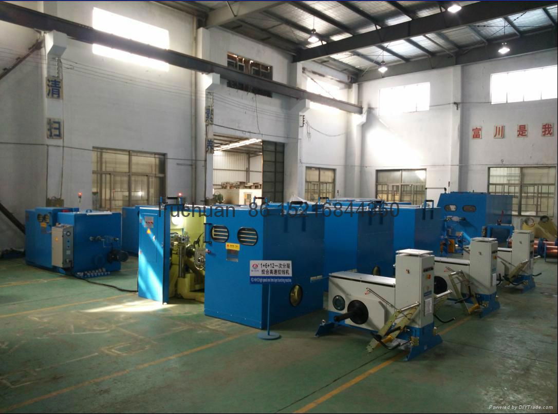 Fuchuan 1+6(630F)+12 high speed wire bunching machine with high performance