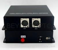 profession CCTV/AV 2ch balance audio (XLR) optic transceiver support OEM