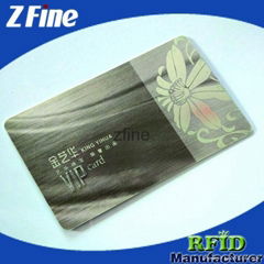 silver embossed silk-screen printing card