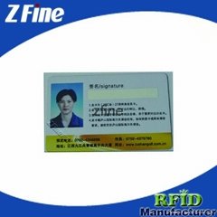   laser gold digital printing photo card with signature panel 