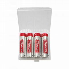 Long Shelf Life 4 pack Tipsun 1.5V AA LR6 AM3 Alkaline Battery for Remote Contro