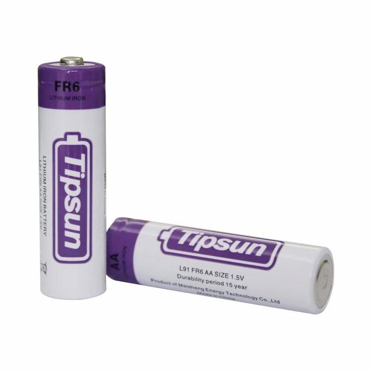 12 batteries AA Tipsun 1.5V 2900mAh FR6 AA lithium battery 4