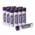 15 Years Shelf Life Tipsun 1.5V AAA FR03 L92 lithium battery 5