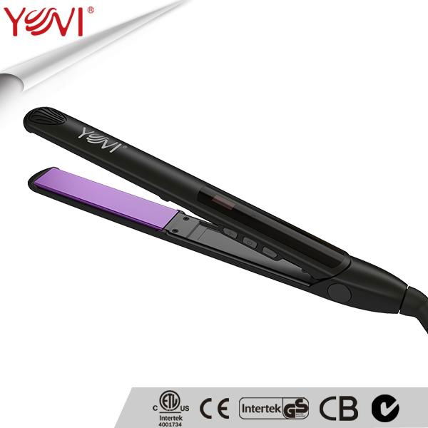 Ultra-Thin LCD salon hair tools nano titanium hair straightener 3