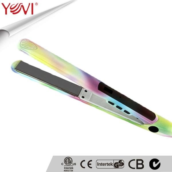 Ultra-Thin LCD salon hair tools nano titanium hair straightener 4