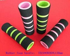 Motorcycle foam handle grips soft rubber